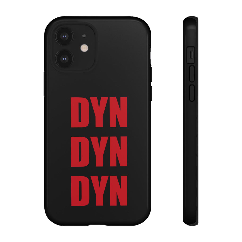 Vahva suojakuori puhelimelle, musta (DYN-teksti)