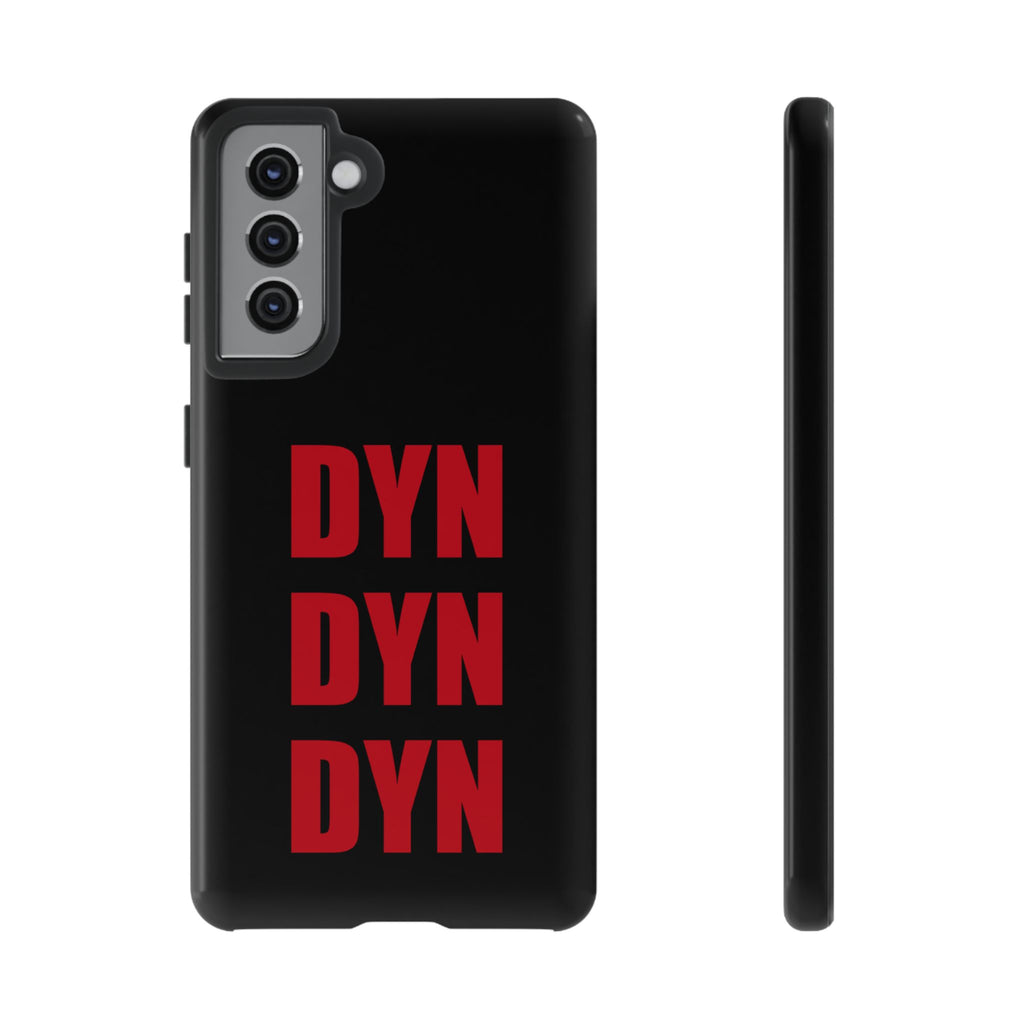 Vahva suojakuori puhelimelle, musta (DYN-teksti)