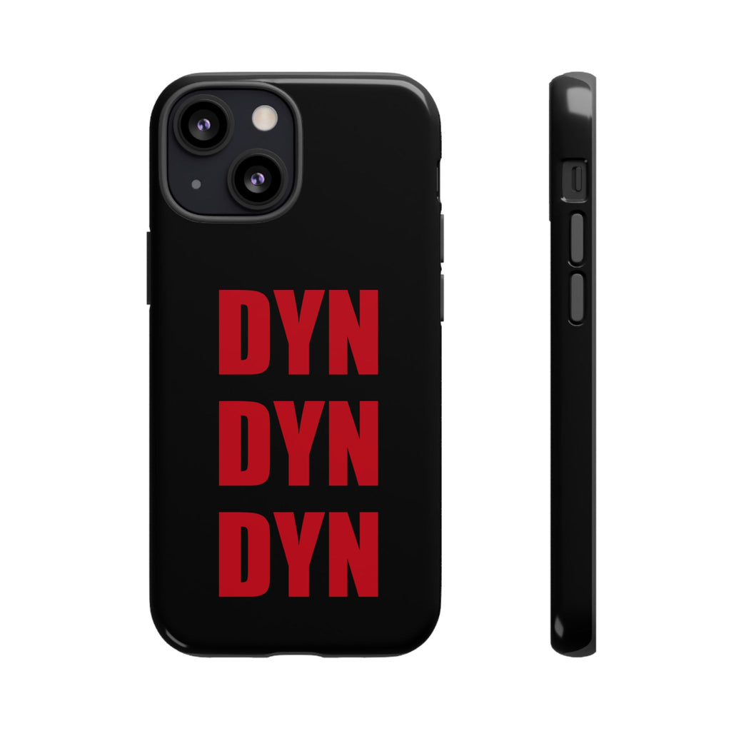 Vahva suojakuori puhelimelle, musta (DYN-teksti)