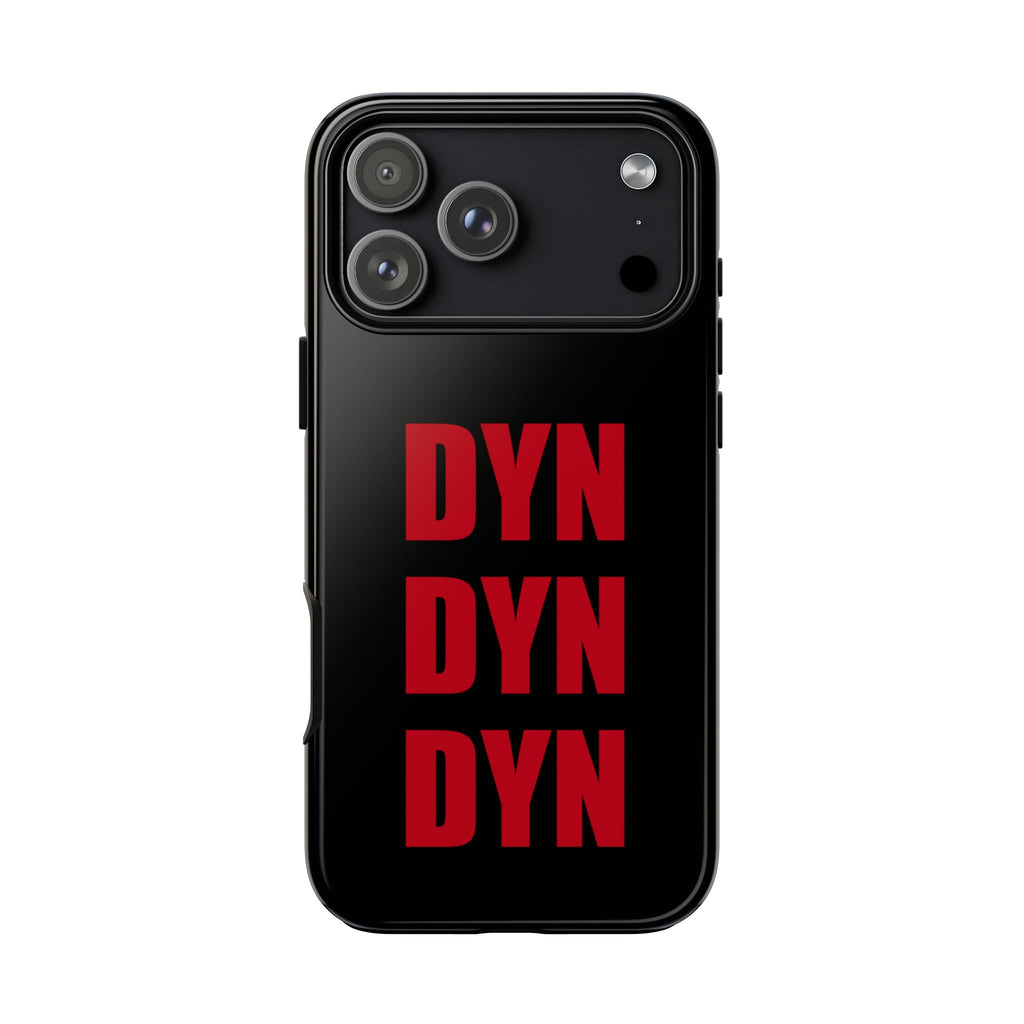 Vahva suojakuori puhelimelle, musta (DYN-teksti)