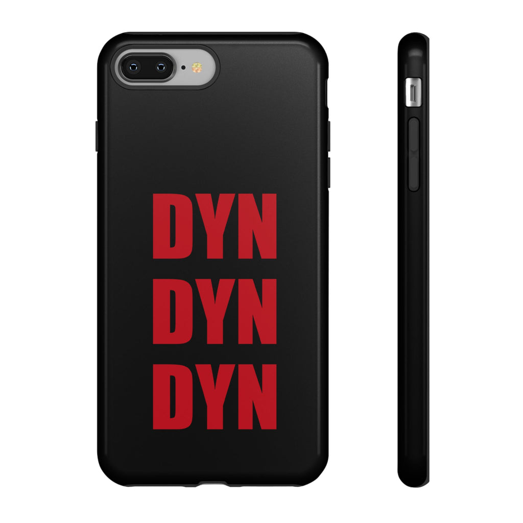 Vahva suojakuori puhelimelle, musta (DYN-teksti)
