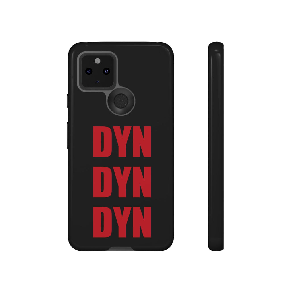Vahva suojakuori puhelimelle, musta (DYN-teksti)