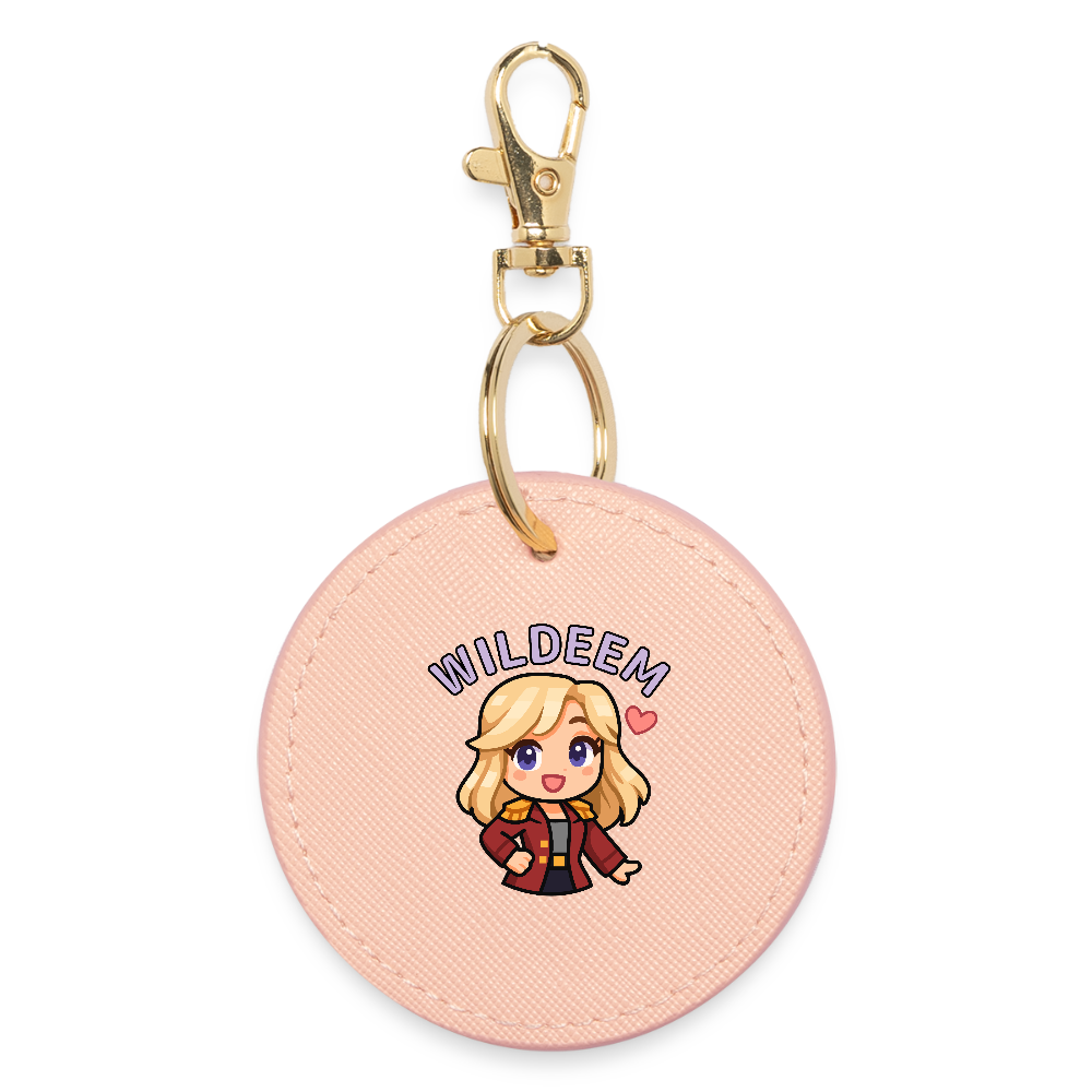 Avaimenperä, ympyrä (Wildeem-hahmo) - light pink