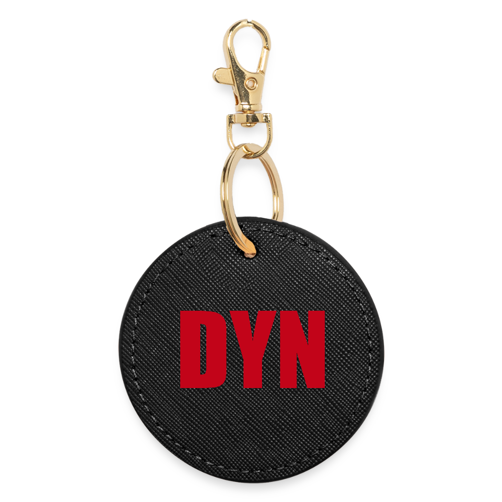 Avaimenperä, ympyrä (DYN-teksti) - black