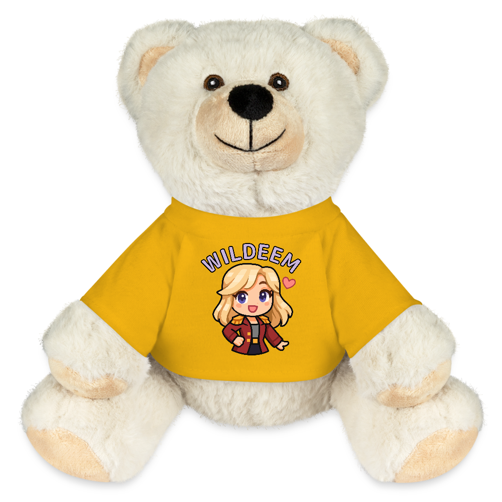 Pehmolelu, nalle (Wildeem-hahmo) - sun yellow