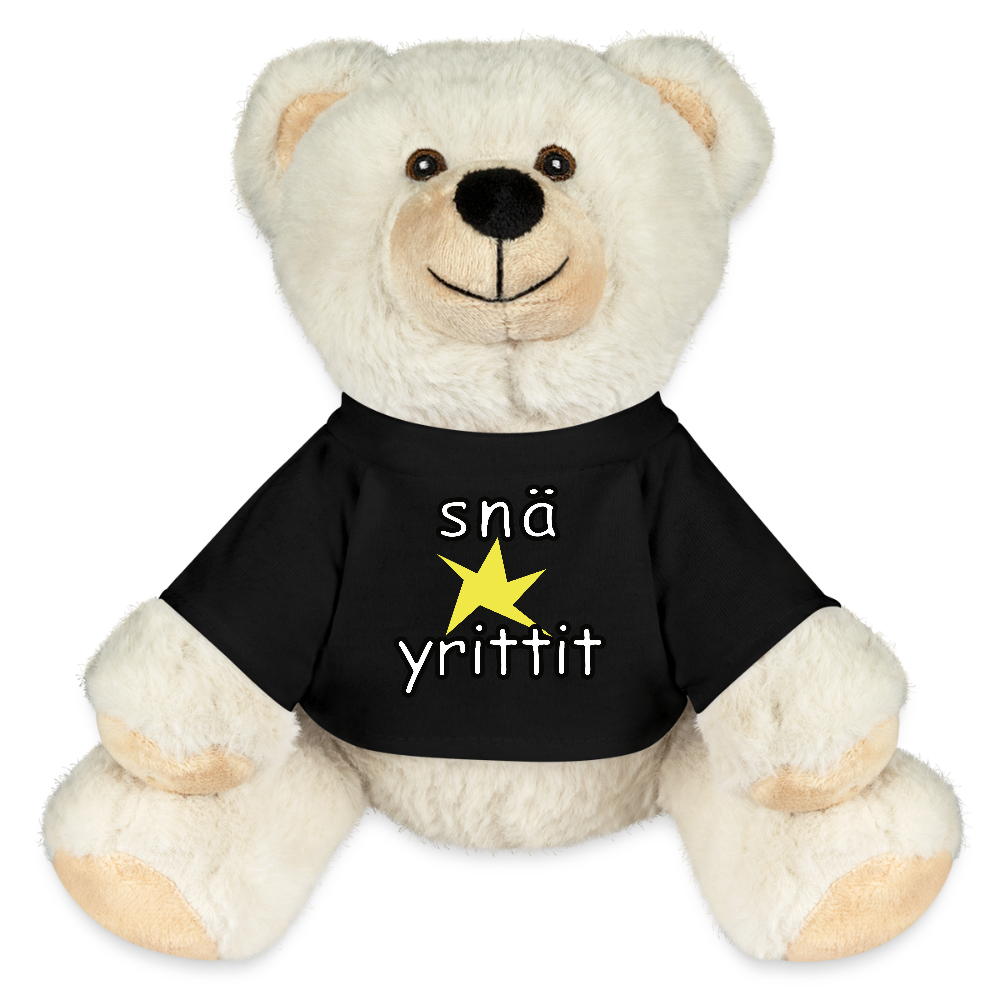 Pehmolelu, nalle (Snä yrittit) - black