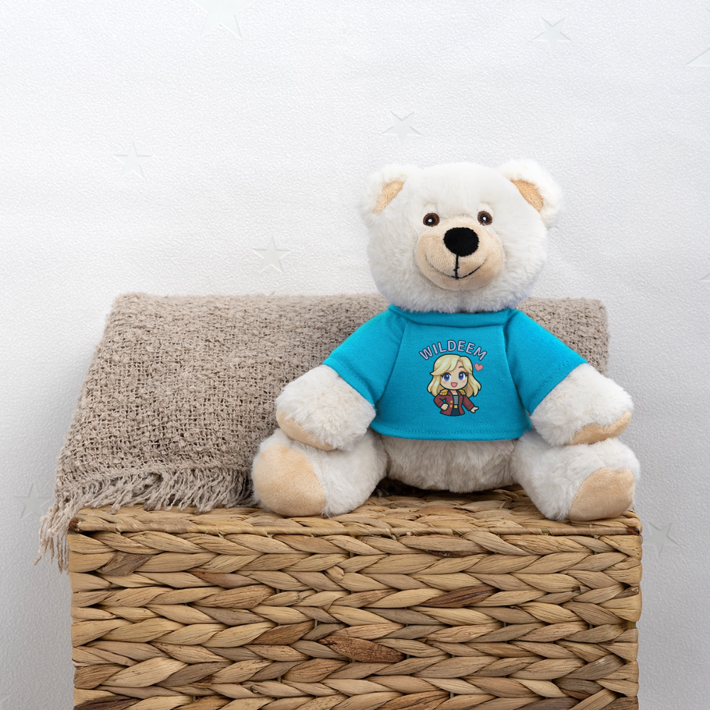 Pehmolelu, nalle (Wildeem-hahmo) - atoll blue