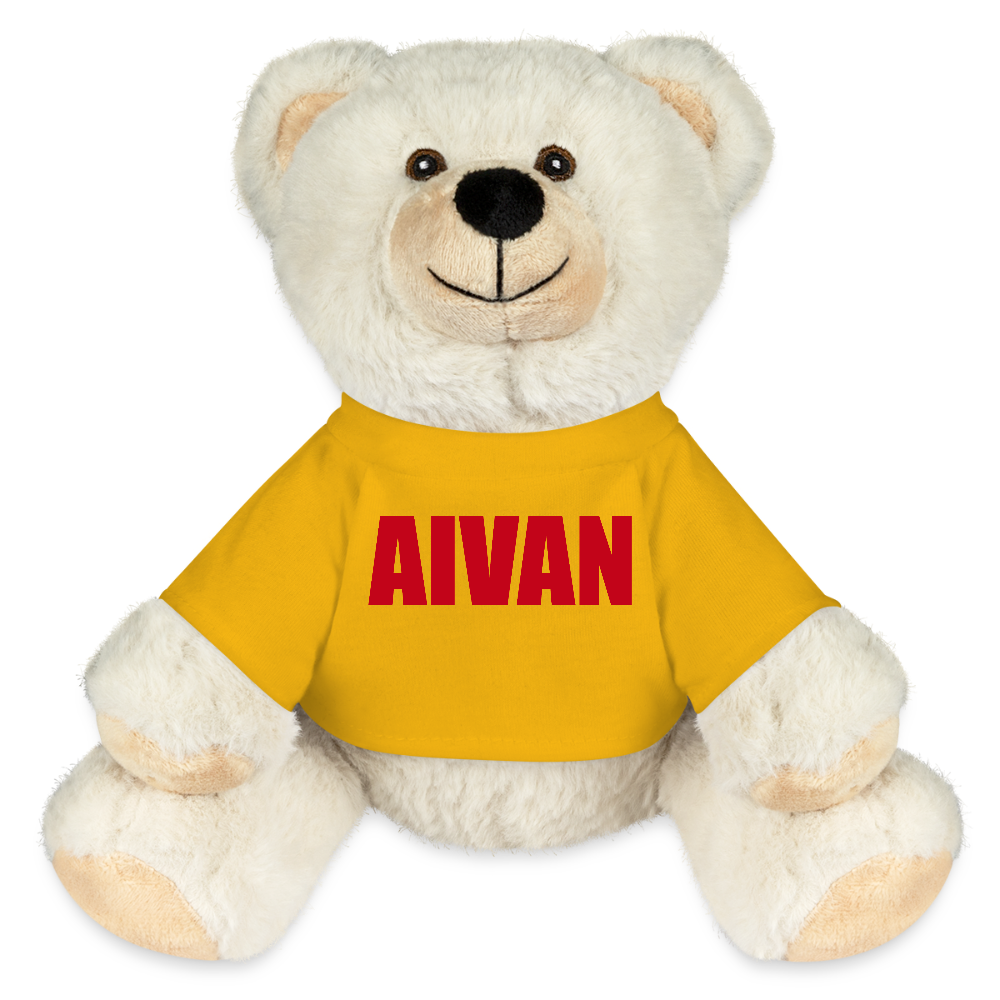 Pehmolelu, nalle (AIVAN-teksti) - sun yellow