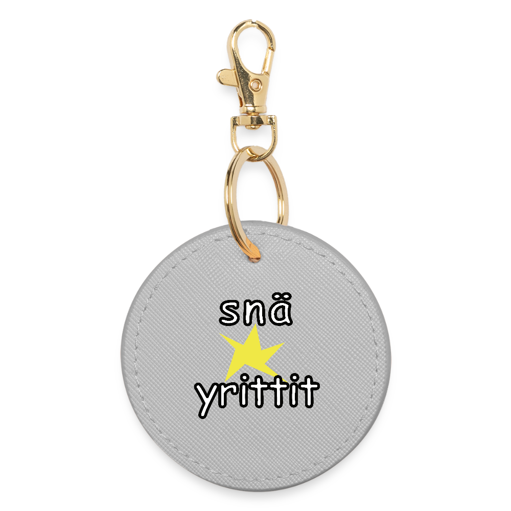 Avaimenperä, ympyrä (Snä yrittit) - grey
