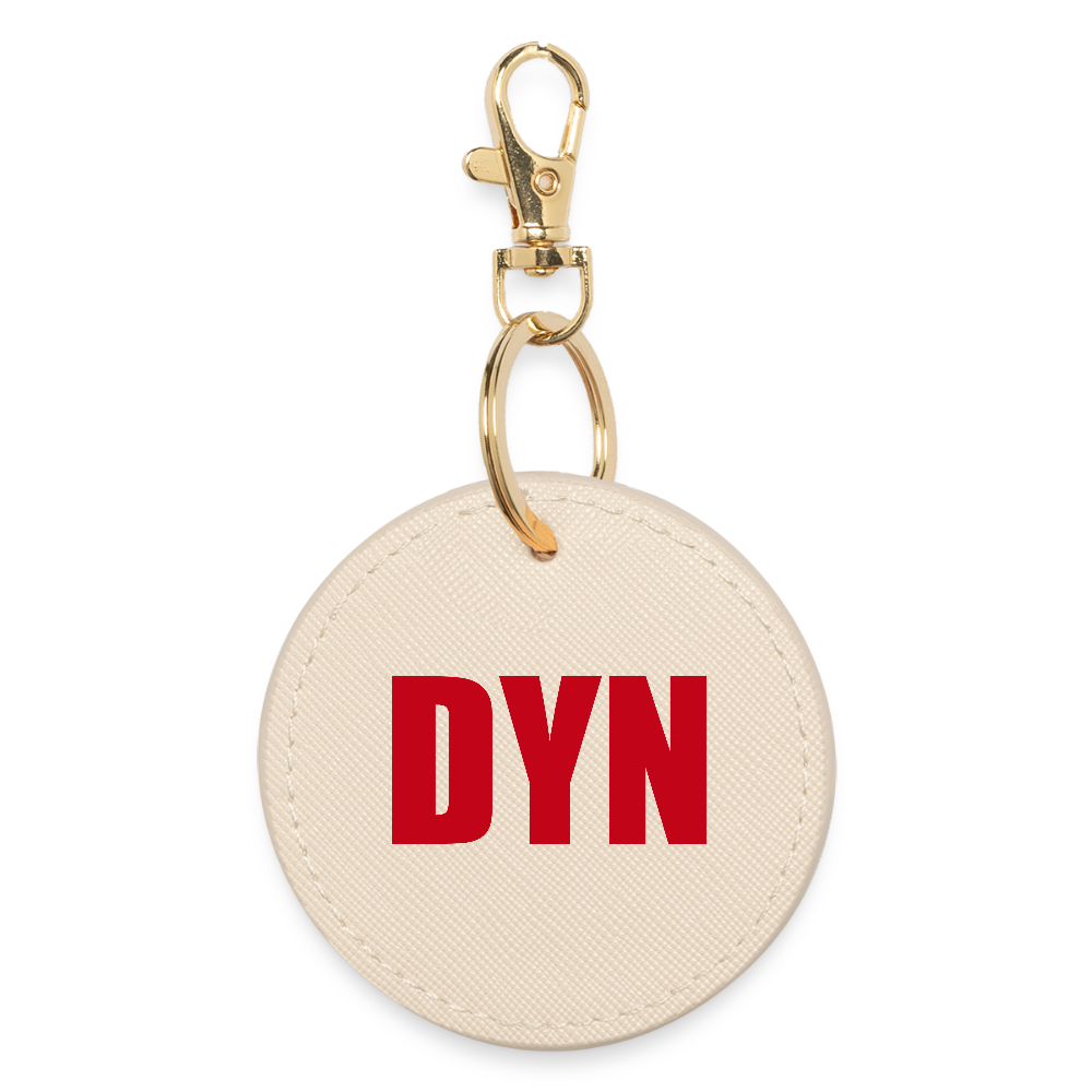 Avaimenperä, ympyrä (DYN-teksti) - oyster