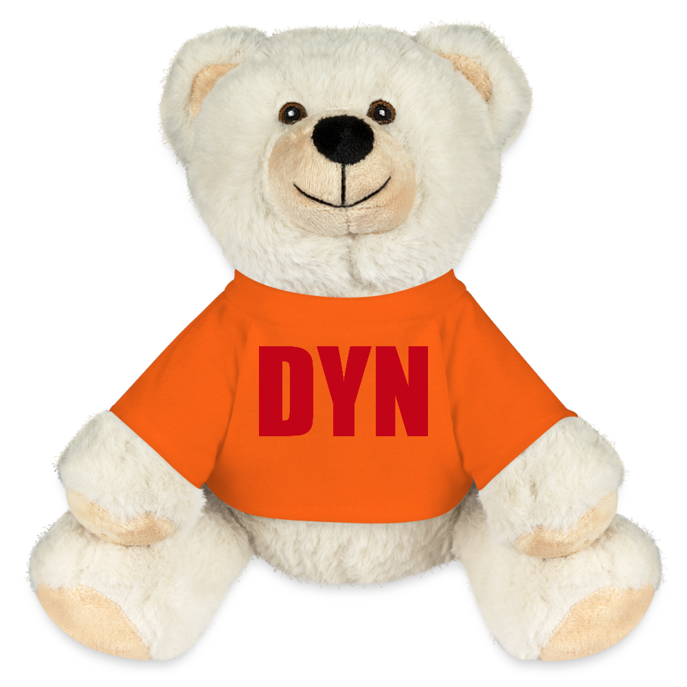 Pehmolelu, nalle (DYN-teksti) - golden orange