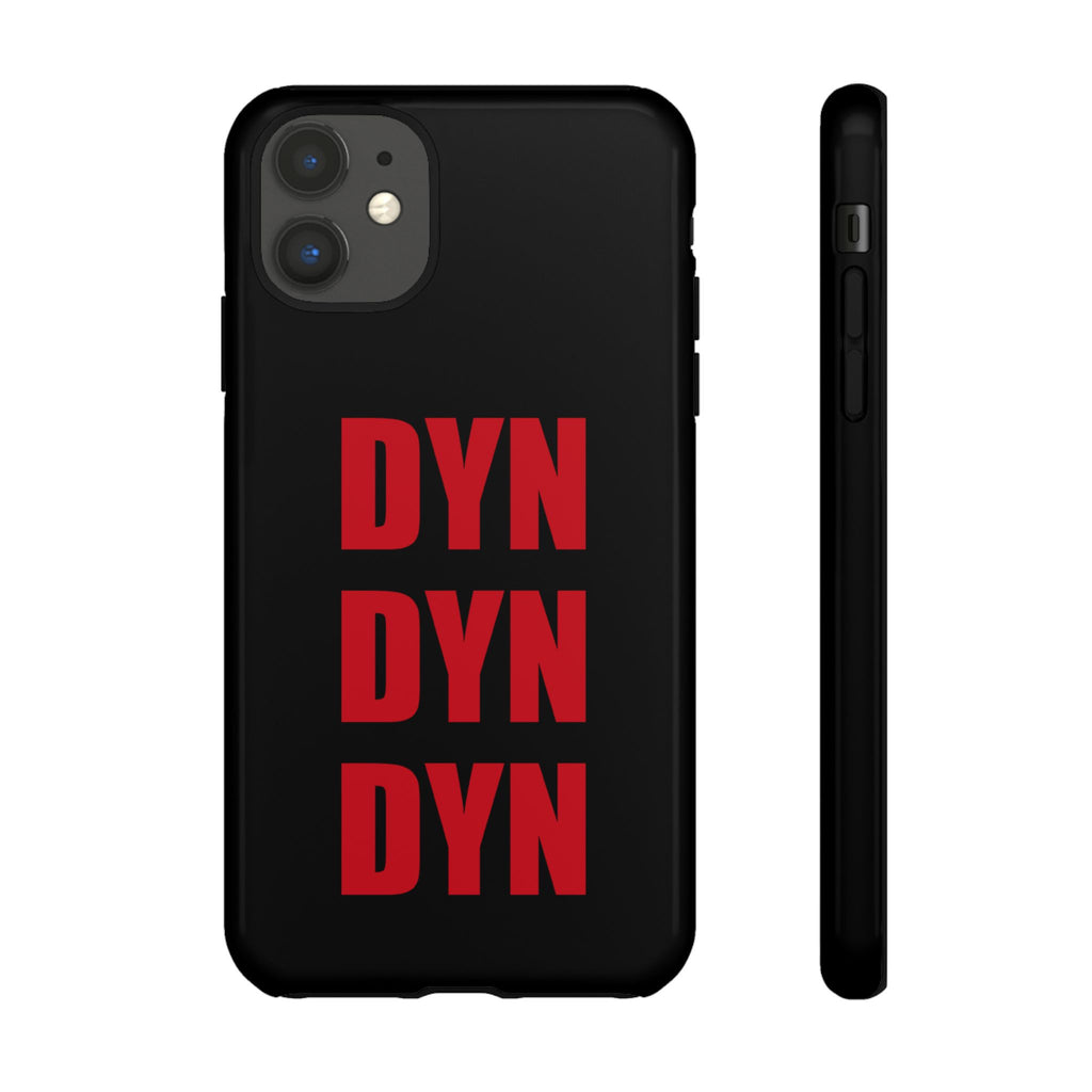 Vahva suojakuori puhelimelle, musta (DYN-teksti)
