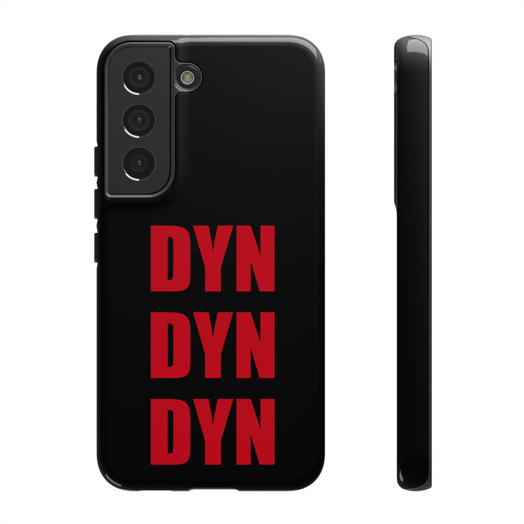 Vahva suojakuori puhelimelle, musta (DYN-teksti)