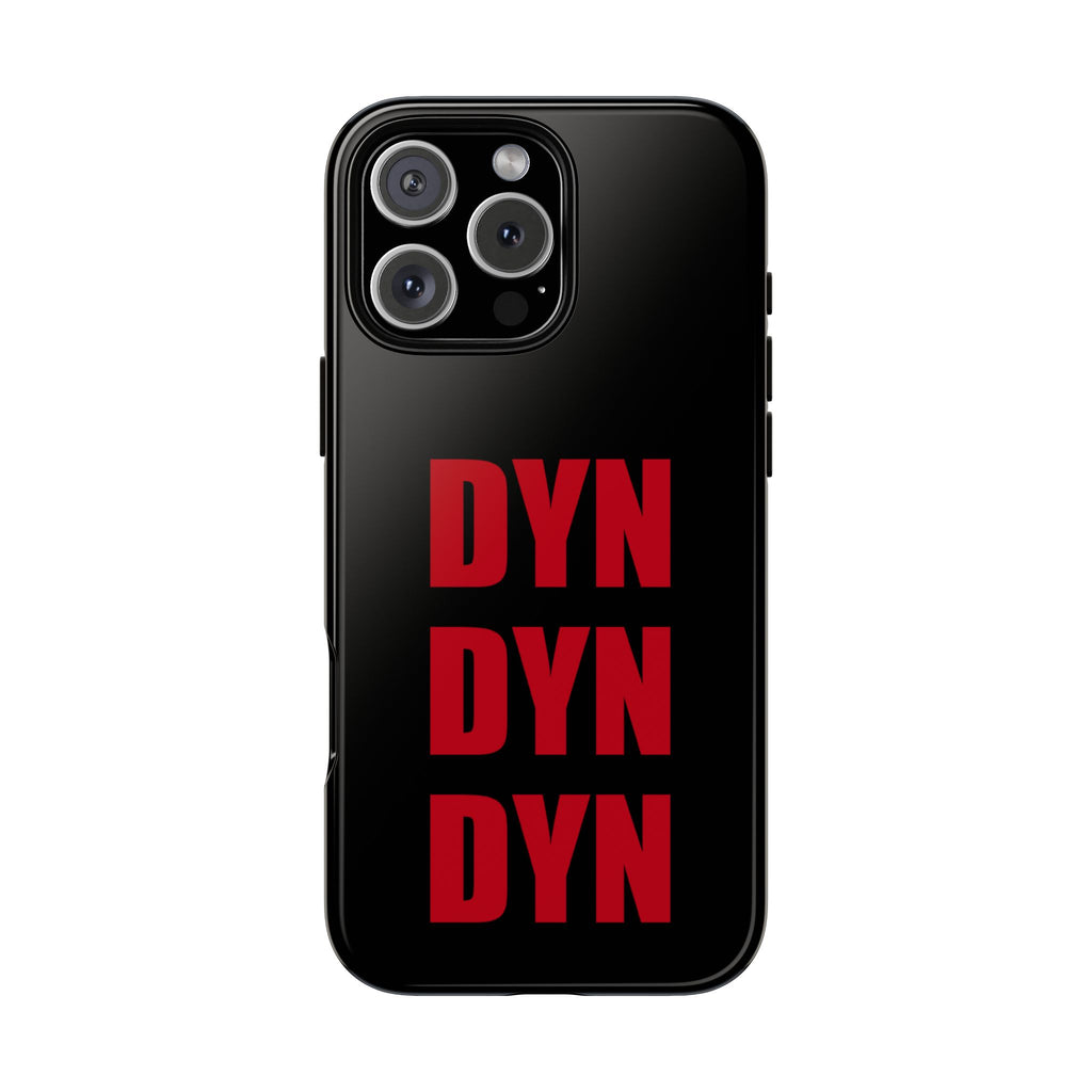 Vahva suojakuori puhelimelle, musta (DYN-teksti)