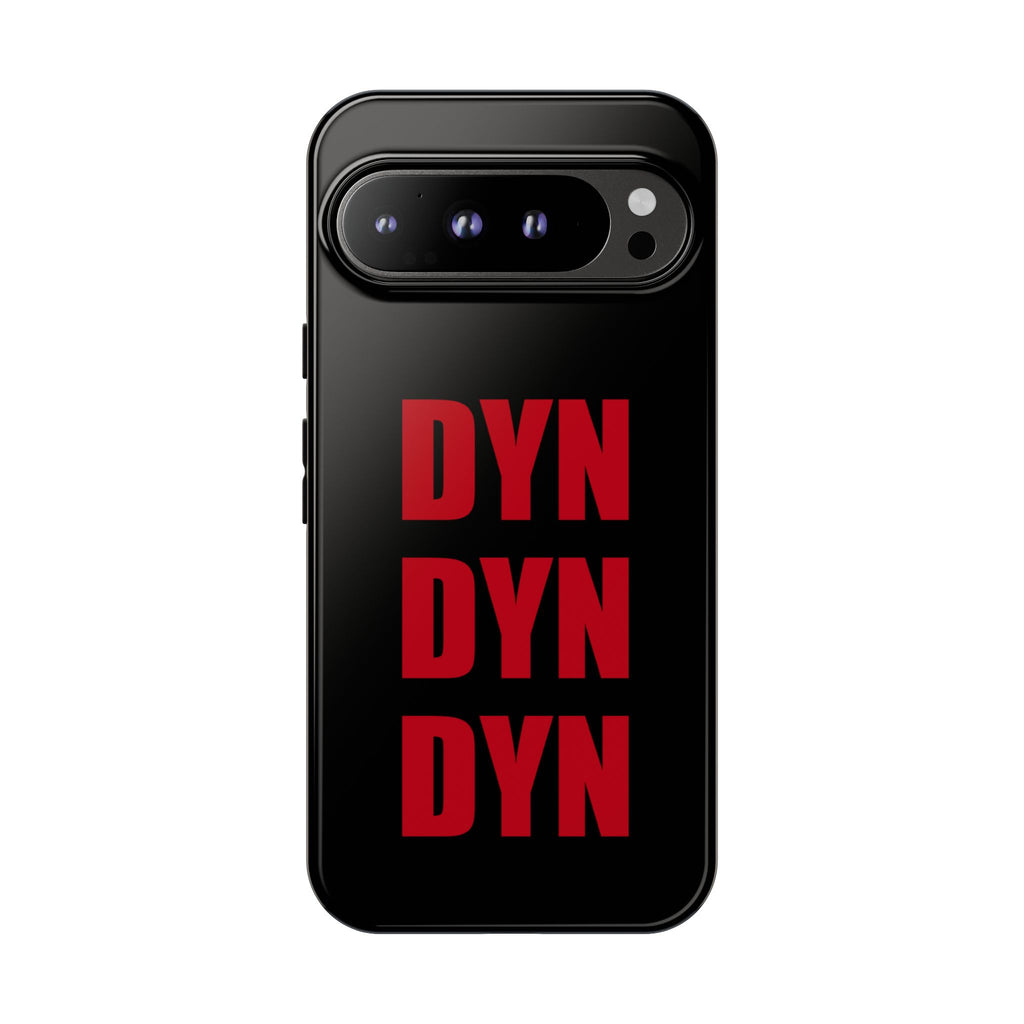 Vahva suojakuori puhelimelle, musta (DYN-teksti)